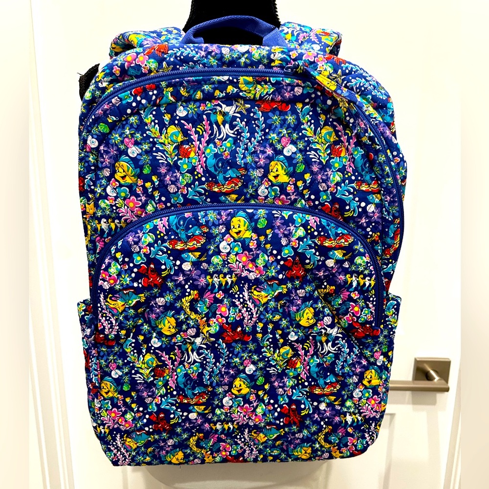 Vera Bradley Disney’s Ariel Essential Large Quilted Backpack NWT
